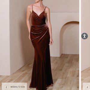 Revelry Rory Bridesmaid Dress in Terracotta